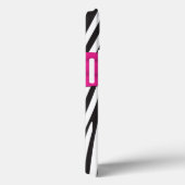 Rosa, Schwarz, Weiß Zebra Stripte iPad Air Hüllen (Rückseite / Rechts)