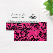 Rosa Schwarz-weiße Kronleuchter-Gastgeschenk Hochz (Schreibtisch)