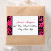 Rosa Schwarz-weißer Kronleuchter, Bildlauf-Adresse (Insitu)