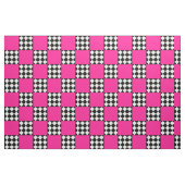 Rosa Schwarz-weißes Harlequin Square Form Textil Stoff (Fat Quarter (45,7 x 55,9 cm))