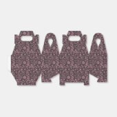 Rosa schwarze Batik-Boho-Stil Blumenmuster Geschenkschachtel (Ungefaltet)