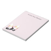 Rosa schwarze Candy Corn Notizblock (Rotiert)