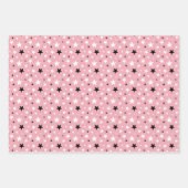 Rosa schwarze Diamanten tragen die Sterne und trag Geschenkpapier Set (Vorderseite 3)