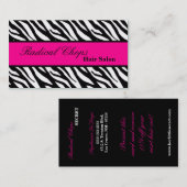 Rosa schwarze Druck-Muster-Visitenkarte des Visitenkarte (Vorne/Hinten)