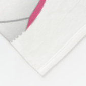 Rosa schwarze Fußball-Bälle Cluster Mädchen Sportr Fleecedecke (Ecke)