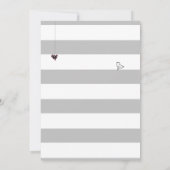 Rosa schwarze graue Vogelkäfig-u. Einladung (Rückseite)