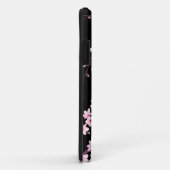 Rosa schwarze Kirschblüten-Monogramm Case-Mate iPhone Hülle (Hinten/Rechts)