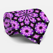 Rosa schwarze Krawatte (Gerollt)