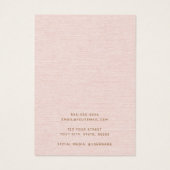 Rosa schwarze Leinen als Ohrausdruck (Rückseite)