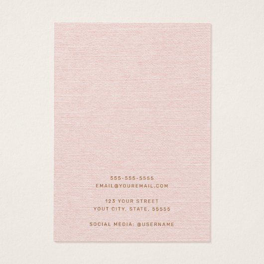 Rosa schwarze Leinen als Ohrausdruck (Rückseite)