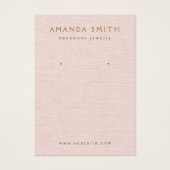 Rosa schwarze Leinen als Ohrausdruck (Vorderseite)