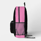 Rosa schwarze Mädchen Teenager Volleyball Team Far Bedruckter Rucksack (Rechts)