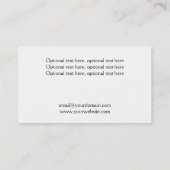 Rosa schwarze Plätzchen-Backen-Visitenkarte Visitenkarte (Rückseite)