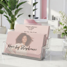 Rosa Schwarze Schrift Foto-Friseursalon-Geschäft