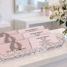 Rosa-Schwarze-Script-Foto-Frisörsalon-Geschäft