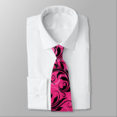 Rosa, schwarze Skulpturen Hochzeit Attendant Neck  Krawatte (Gebunden)
