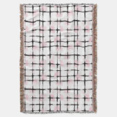 Rosa schwarze Streifen  Decke (Vorderseite Vertikal)