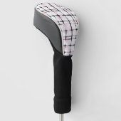 Rosa schwarze Streifen Golf Headcover (angewinkelt)