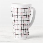Rosa schwarze Streifen Milchtasse (Rechte Ecke)
