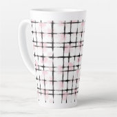 Rosa schwarze Streifen Milchtasse (Linke Ecke)
