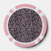 Rosa schwarze Streifen   Pokerchips (Rückseite)