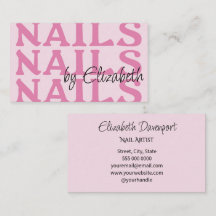 Rosa-Schwarze-Typografie-Nagelsalon