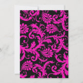 Rosa, Schwarze und Silber-30. Einladung (Rückseite)