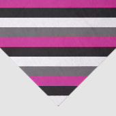 Rosa, schwarze, weiße und graue Streifen Seidenpapier (Ausschnitt)