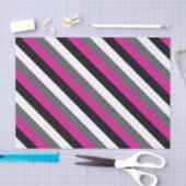 Rosa, schwarze, weiße und graue Streifen Seidenpapier (Handwerk)