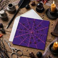 Rosa Schwarze Witwe Spinne Web Kunst Halloween Mus