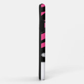 Rosa schwarze Zebra-Druck iPhone 5 Case-Mate Hülle (Hinten/Rechts)