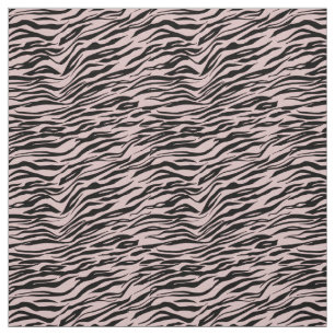 Rosa Schwarze Zebra-Print Stoff