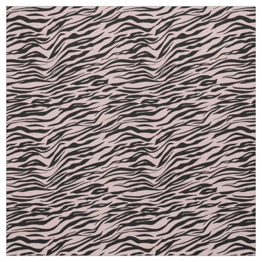 Rosa Schwarze Zebra-Print Stoff (Muster)