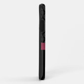 Rosa schwarzer grauer Damast Stripes iPhone 5 Case-Mate iPhone Hülle (Hinten/Rechts)