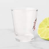 Rosa Schwarzer Marienkäfer Schnapsglas (Links)