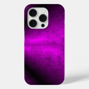 Rosa schwarzer Regenbogen in Elephant Skin Leather iPhone 15 Pro Hülle
