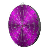 Rosa schwarzer Regenbogen in Elephant Skin Leather Dartscheibe (Vorderseite rechts)
