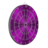 Rosa schwarzer Regenbogen in Elephant Skin Leather Dartscheibe (Vorderseite Links)
