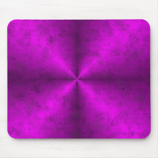 Rosa schwarzer Regenbogen in Elephant Skin Leather Mousepad (Vorne)
