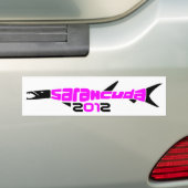 Rosa schwarzer SarahCuda Autoaufkleber (Auf Auto)