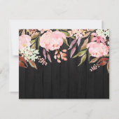 Rosa Schwarzer Stall Foto Abschluss Ankündigung (Rückseite)