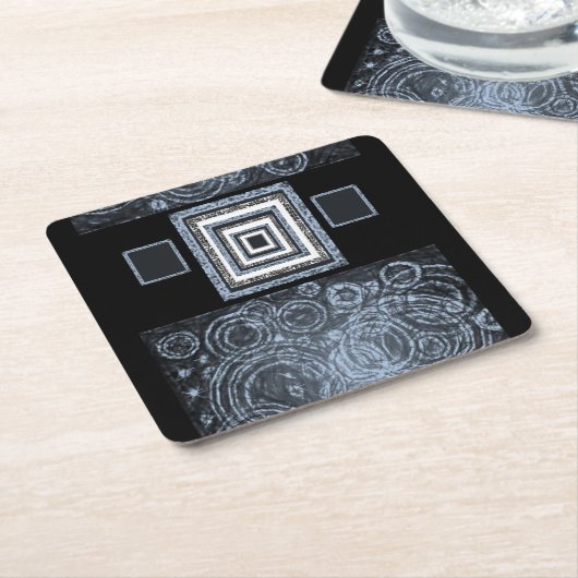 rosa schwarzer Untersetzer (angewinkelt)