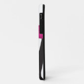 Rosa, schwarzer, weißer Zebra Striped iPhone 5 Case-Mate iPhone Hülle (Hinten/Links)