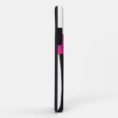 Rosa, schwarzer, weißer Zebra Striped iPhone 5 Case-Mate iPhone Hülle (Hinten/Rechts)