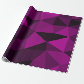Rosa-schwarzes geometrisches Maschenmuster Geschenkpapier (Ungerollt)
