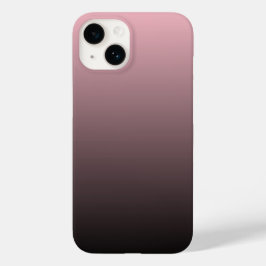 Rosa Schwarzes Ombre Hintergrund Case-Mate iPhone 14 Hülle