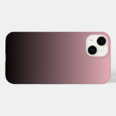 Rosa Schwarzes Ombre Hintergrund Case-Mate iPhone Hülle (Rückseite (Horizontal))