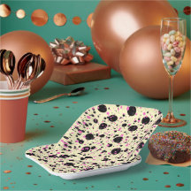 Rosa & schwarzes Polka-Punkt-Glamour-Muster