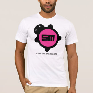 Rosa/Schwarzes T-Shirt