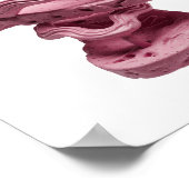 Rosa SCHWEBENDE ROSA SONNENBRILLE UND FLIP FLOPS Poster (Ecke)